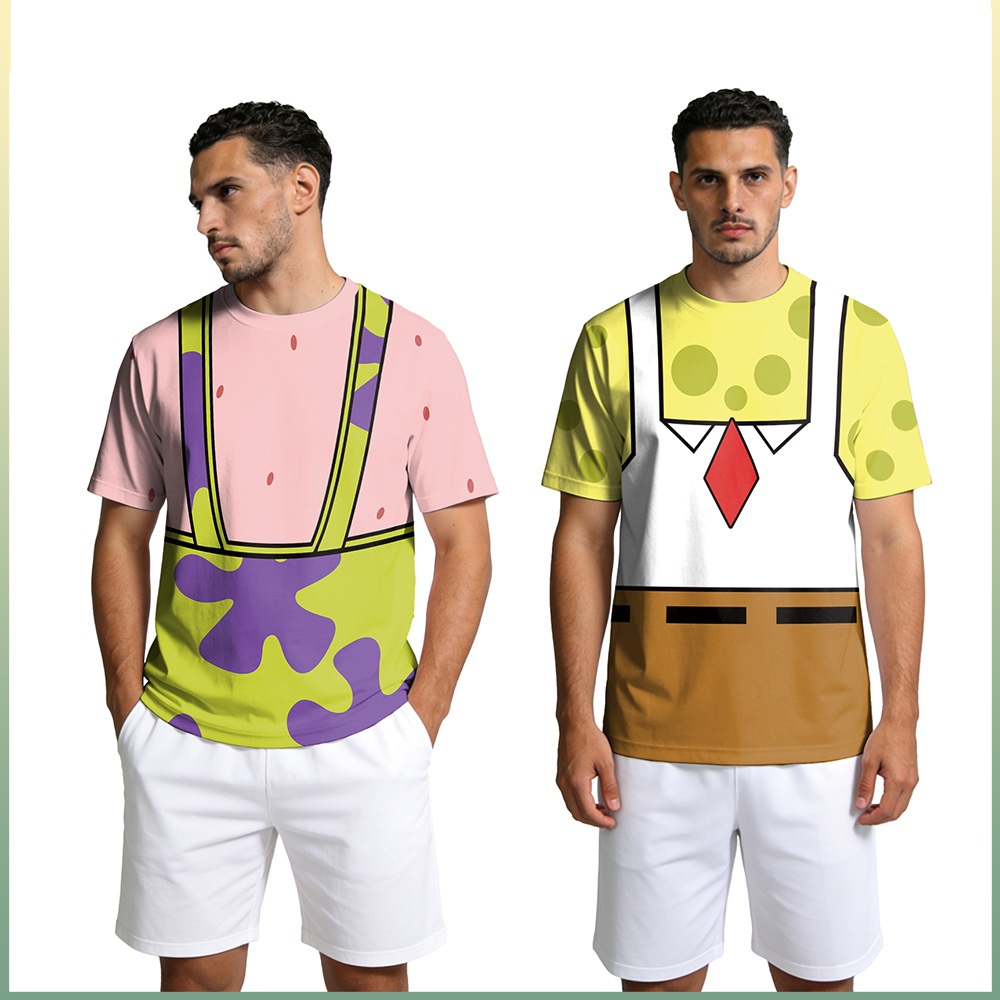 Tee Graphic Print - T-shirt de cosplay Sponge & Patrick