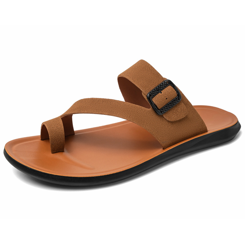 Nouvelles sandales d'été 2026  - Flip Flop Leather Men avis et prix