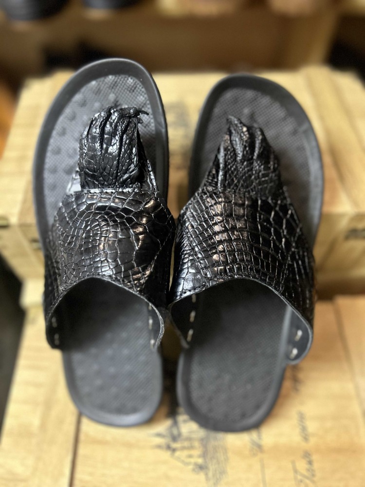 Chaussures d'été en cuir vérit - Flip Flop Leather Men avis et prix