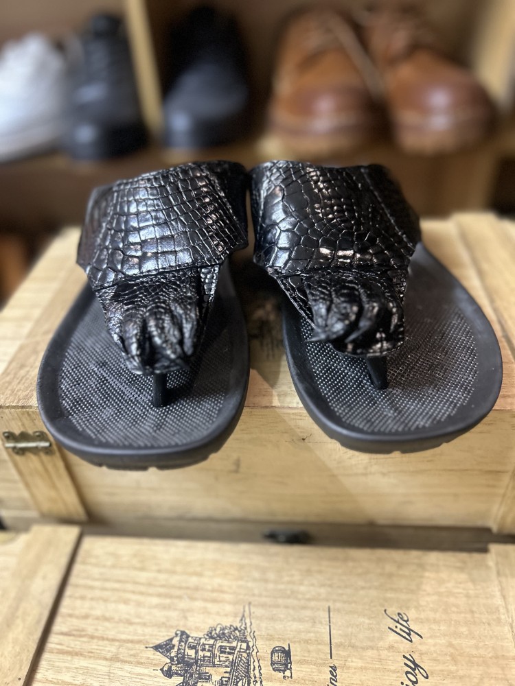 Chaussures d'été en cuir vérit - Flip Flop Leather Men avis et prix