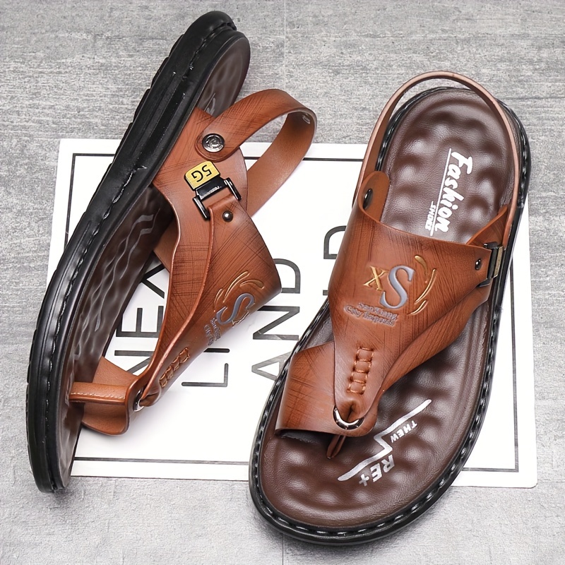Sandales tongs en cuir pour ho - Flip Flop Leather Men avis et prix