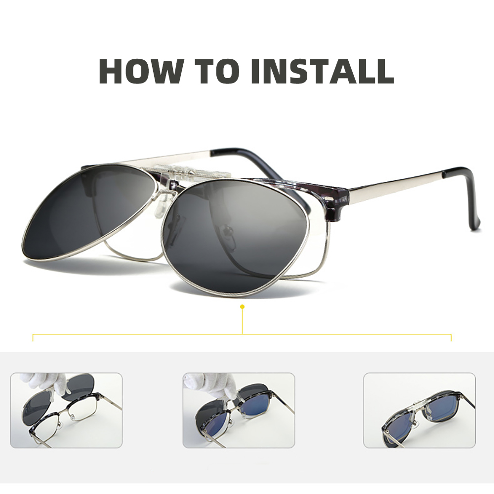 Clip pilote surdimensionné sur - Sunglasses Aviator Polarized avis et prix